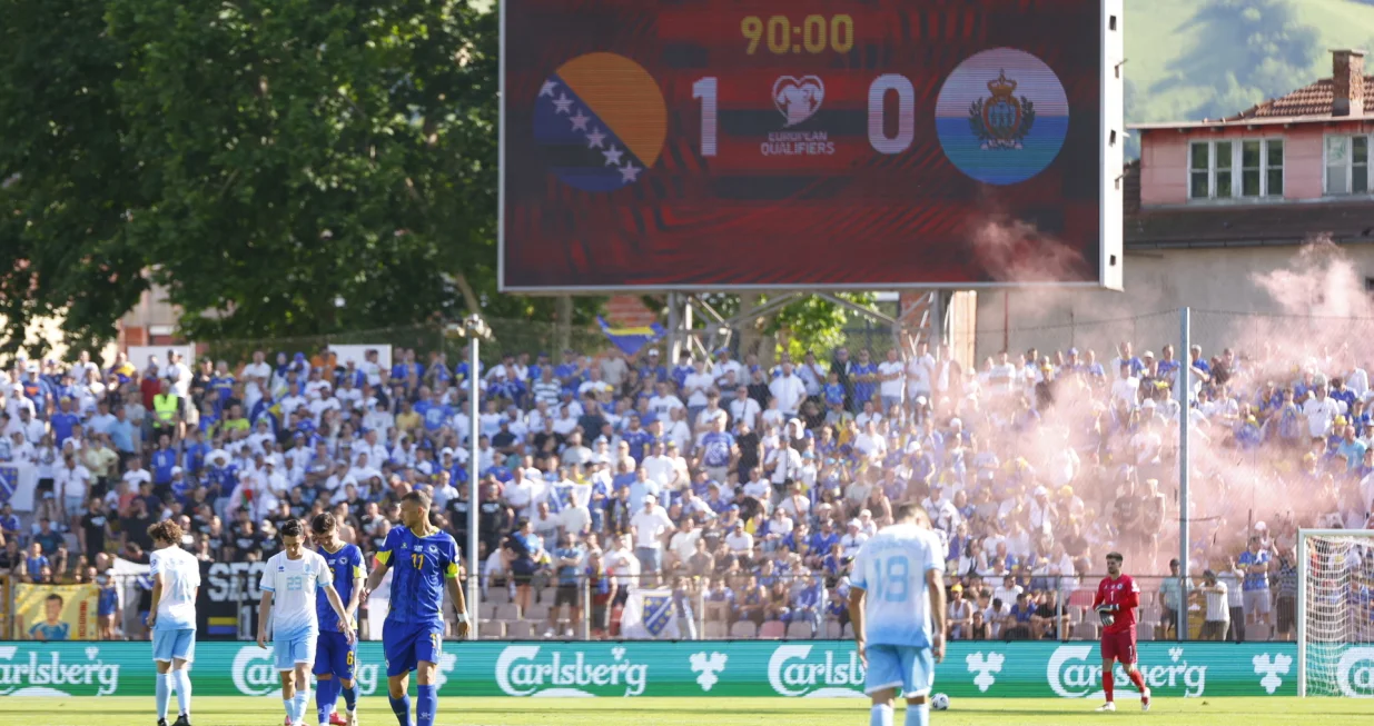BiH - San Marino (FOTO: Damir Deljo/Oslobođenje)