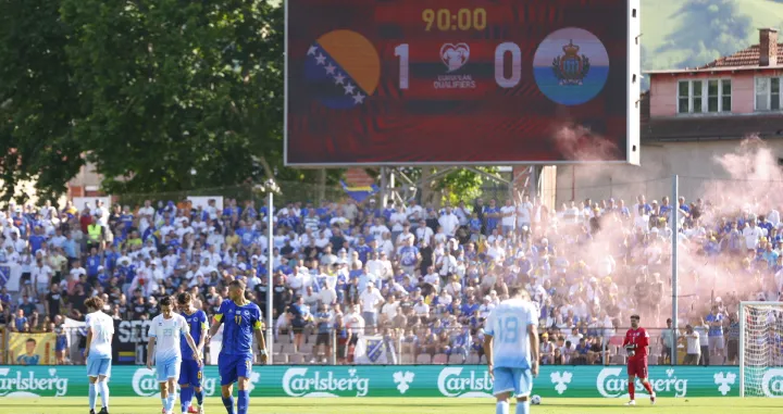 BiH - San Marino (FOTO: Damir Deljo/Oslobođenje) 