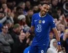 epa10282544 Pierre-Emerick Aubameyang of Chelsea reacts during the UEFA Champions League group E soccer match between Chelsea and Dinamo Zagreb in London, Britain, 02 November 2022. EPA/ANDY RAIN