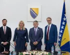 Brendan Hanrahan sa članovima Predsjednuštva BiH/Predsjedništvo BiH/