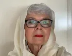 Jadranka Kosor pokrivena maramom/Twitter/