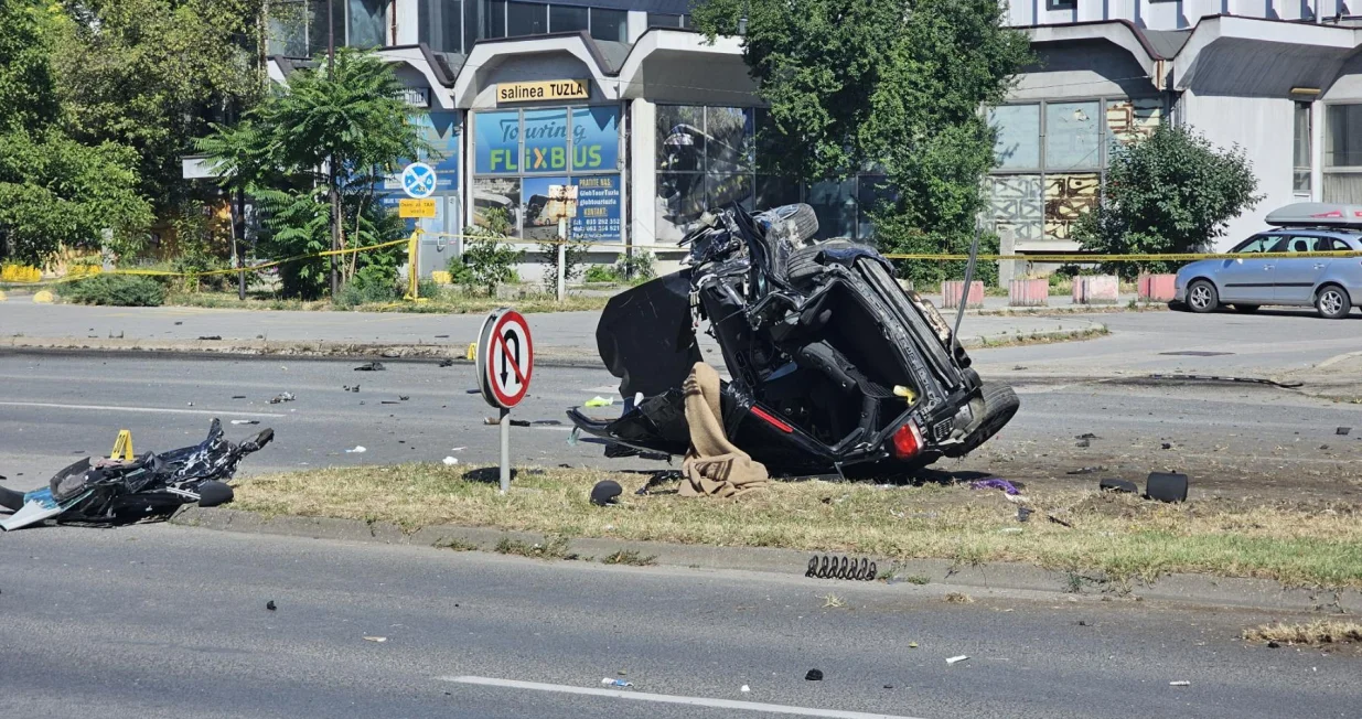 Teška saobraćajna nesreća u Tuzli//