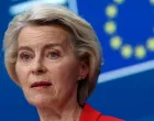 FILE PHOTO: European Commission President Ursula von der Leyen attends a press conference with Polish Prime Minister Donald Tusk and European Council President Antonio Costa, on the day of the European Union leaders summit in Brussels, Belgium June 26, 2025. REUTERS/Yves Herman/File Photo/Yves Herman
