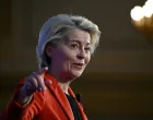 FILE PHOTO: European Commission President Ursula von der Leyen delivers a keynote speech during the Future of Energy Security Summit, hosted by the International Energy Agency and UK Government at Lancaster House in London, on April 24, 2025.  JUSTIN TALLIS/Pool via REUTERS/File Photo/Justin Tallis