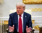 U.S. President Donald Trump meets with NATO Secretary General Mark Rutte (not pictured), on the day he announces a deal to get weapons to NATO, in the Oval Office at the White House in Washington, D.C., U.S., July 14, 2025. REUTERS/Nathan Howard/Nathan Howard