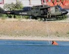 Helikopter OS BiH, gašenje požara, požar na Fortici, požar kod Mostara/Screenshot