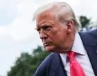 U.S. President Donald Trump speaks with reporters, as he departs for travel to Pennsylvania from the South Lawn at the White House in Washington, D.C. U.S., July 15, 2025. REUTERS/Jonathan Ernst/Jonathan Ernst