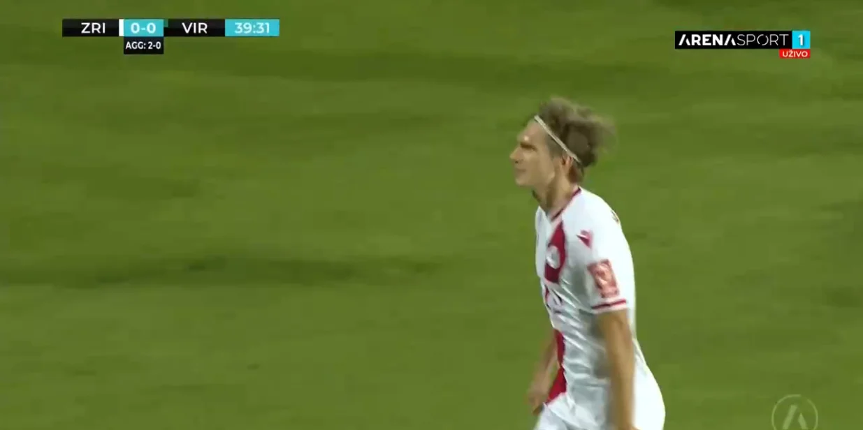 Gol Mamića protiv Virtusa (FOTO: Screenshot/Arenasport)