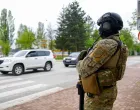 MUP RS, SAJ, specijalci čuvaju Milorada Dodika, specijalci ispred Univerziteta u Istočnom Sarajevu/Damir Deljo