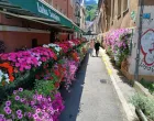 Restoran uređen obiljem cvijeća/