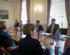 Denis Bećirović s ambasadorima i predstavnicima ambasada zemalja članica grupe Prijatelji Zapadnog Balkana u Predsjedništvu BiH//