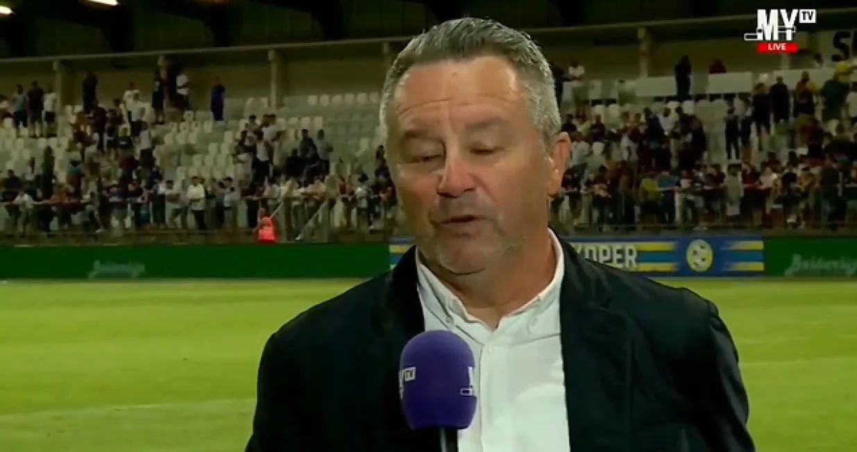 Slaviša Stojanović - trener Kopera (FOTO: Screenshot/MYTV)