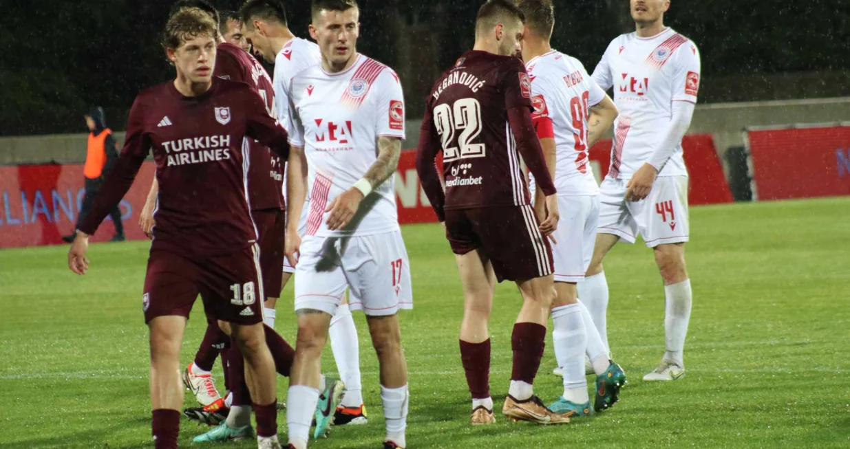 HŠK Zrinjski - FK SarajevoAmar Beganović Edin Julardžija Matija Malekinušić Nemanja Bilbija Toni Šunjić