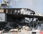 18.07.2025., Sirac - U tvornici gradjevinskog materijala Baumit u Siracu, mjestu u Bjelovarsko-bilogorskoj zupaniji, u petak prijepodne buknuo je pozar, gase ga vatrogasci iz Daruvara i okolnih mjesta Photo: Damir Spehar/PIXSELL/Damir Spehar/pixsell