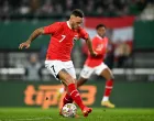 epa10316749 Marko Arnautovic of Austria in action during the international friendly soccer match between Austria and Italy in Vienna, Austria, 20 November 2022. EPA/CHRISTIAN BRUNA