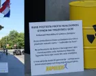 radioaktivno bure ispred Ambasade Hrvatske u Sarajevu/Naprijed Bih