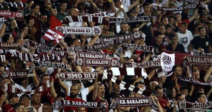 Sarajevo - Spartak TrnavaNavijači Sarajeva