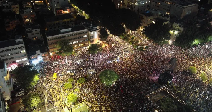 Izraelci protestirali u Tel Avivu, traže prekid vatre u Gazi i povratak talaca/Yair Palti
