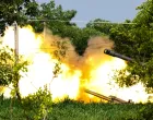A Thailand's mobile artillery unit fires towards Cambodia's side after Thailand and Cambodia exchanged heavy artillery on Friday as their worst fighting in more than a decade stretched for a second day, in Surin, Thailand, July 25, 2025. REUTERS/Athit Perawongmetha  TPX IMAGES OF THE DAY/Athit Perawongmetha