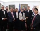 Denis Bećirović sa bh. dijasporom u Francuskoj, u Ambasadi BiH u Parizu//