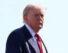 U.S. President Donald Trump boards Air Force One, as he departs for Scotland, at Joint Base Andrews, Maryland, U.S., July 25, 2025. REUTERS/Evelyn Hockstein REFILE - QUALITY REPEAT/Evelyn Hockstein