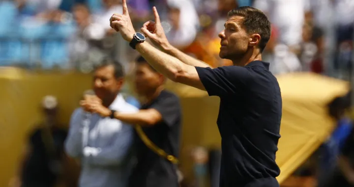 Soccer Football - FIFA Club World Cup - Group H - Real Madrid v Pachuca - Bank of America Stadium, Charlotte, North Carolina, U.S. - June 22, 2025 Real Madrid coach Xabi Alonso REUTERS/Susana Vera