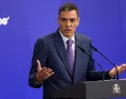 Spanish Prime Minister Pedro Sanchez speaks at a press conference before summer break, at Moncloa Palace in Madrid, Spain, July 28, 2025. REUTERS/Juan Medina/Juan Medina