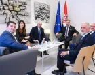 Dragan Čović, Andrej Plenković, Gordan Grlić Radman, sastanak u Zagrebu, Banski dvori/X.com