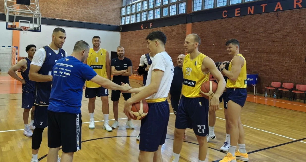 Košarkaška reprezentacija BIH trening/Foto: