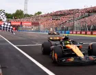 Formula One F1 - Hungarian Grand Prix - Hungaroring, Budapest, Hungary - August 3, 2025 McLaren's Lando Norris passes the chequered flag to win the Hungarian Grand Prix Pool via REUTERS/Anna Szilagyi  TPX IMAGES OF THE DAY/Foto: Anna Szilagyi