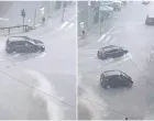 Jaka kiša u Tešnju/Printscreen/Facebook//