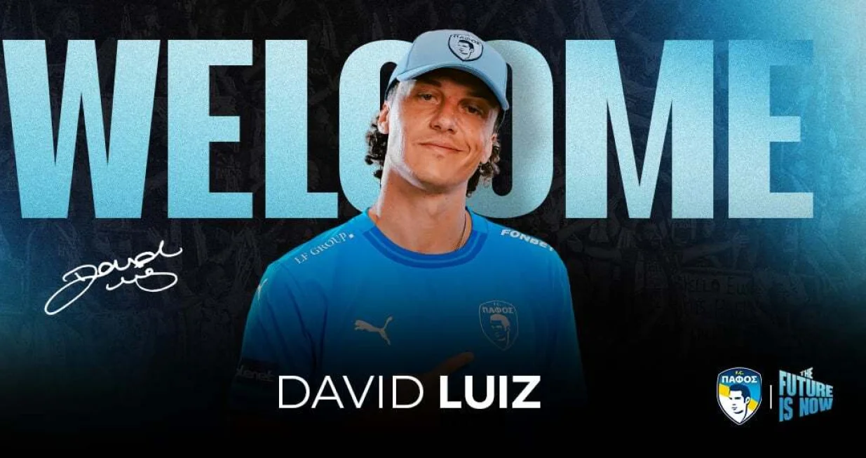 David Luiz novi igrač Pafosa (FOTO: Pafos)/Foto: