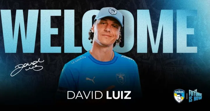 David Luiz novi igrač Pafosa (FOTO: Pafos)/Foto: