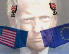 Vizual za kolumnu Adamira Jerković, Donald Trump, EU, SAD, kontejneri/Benjamin Krnić