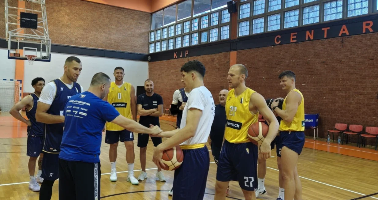 Košarkaška reprezentacija BIH trening/Foto: