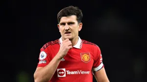 epa10379524 Harry Maguire of Manchester United during the English Premier League soccer match between Manchester United and Nottingham Forest in Manchester, Britain, 27 December 2022. EPA/Peter Powell EDITORIAL USE ONLY. No use with unauthorized audio, video, data, fixture lists, club/league logos or 'live' services. Online in-match use limited to 120 images, no video emulation. No use in betting, games or single club/league/player publications/Foto: Peter Powell