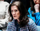 U.S. Ambassador to the United Nations Dorothy Shea speaks to delegates during a Security Council meeting at UN headquarters in New York City, U.S., August 5, 2025. REUTERS/Eduardo Munoz/Eduardo Munoz
