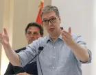 BEOGRAD, SRBIJA - 23. jun 2025: Srbija želi mir na Bliskom i Srednjem istoku, nama su prijateljske zemlje i Izrael i Iran, poručio je predsjednik Srbije Aleksandar Vučić govoreći o posljednjim dešavanjima na Bliskom istoku i sukobu Izraela i Irana (Filip Stevanovic - Anadolu Agency)/