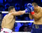 epa10131304 Filip Hrgovic of Croatia (L) in action against Zhang Zhilei of China during their heavyweight fight at the Jeddah Superdome, Saudi Arabia, 21 August 2022. The heavyweight fight is an IBF heavyweight championship eliminator, ahead of the main event fight between IBF, WBA and WBO titleholder Oleksandr Usyk and his challenger Anthony Joshua. EPA/ALI HAMED KHAMAJ/Foto: Ali Hamed Khamaj