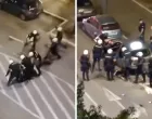 Policija trenirala pendreke na građanima/X