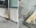 Mjesto na koje je bačen molotovljev koktel/Telegraf.rs