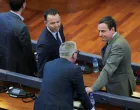 Kosovo's outgoing Prime Minister Albin Kurti attends the plenary session as Kosovo's parliament fails to elect a new speaker for the fifty-second time in Pristina, Kosovo July 25, 2025. REUTERS/Valdrin Xhemaj/Valdrin Xhemaj