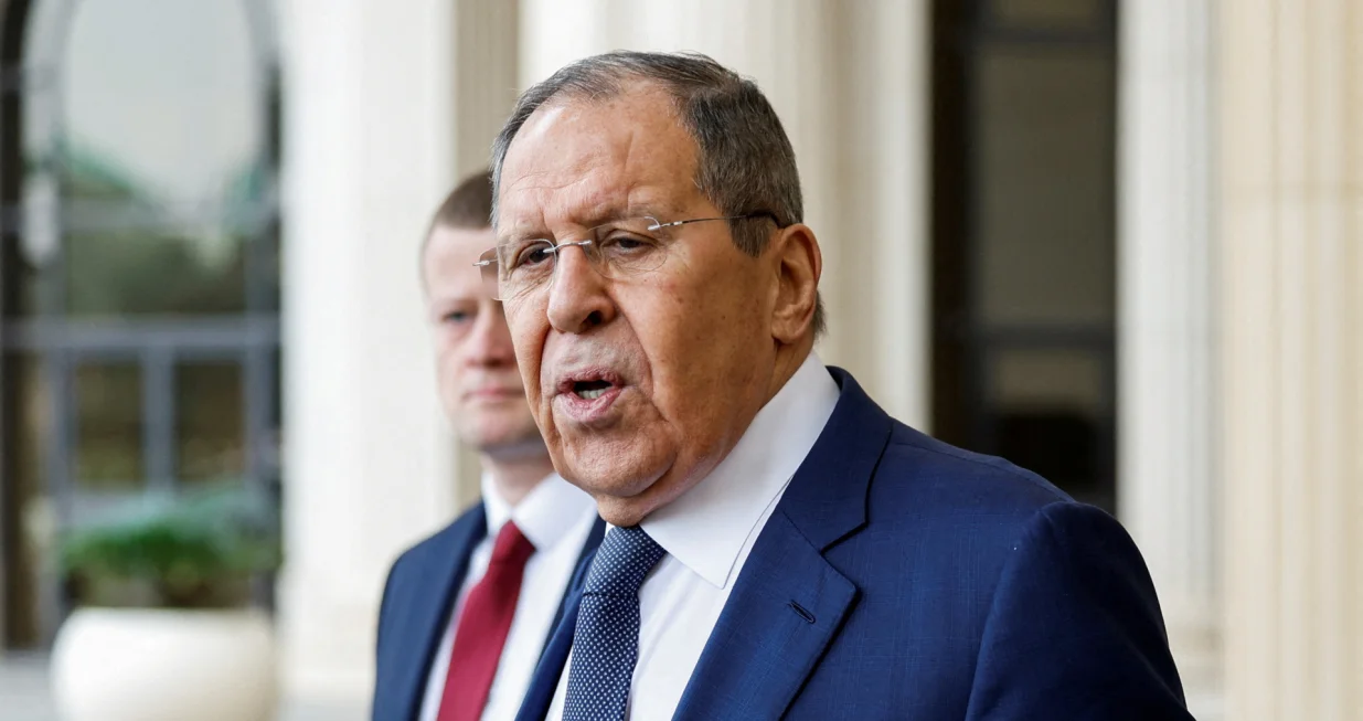 FILE PHOTO: Russian Foreign Minister Sergei Lavrov leaves a hotel ahead of a meeting with a U.S. delegation in Riyadh, Saudi Arabia, February 18, 2025. REUTERS/Hamad I Mohammed./File Photo/Hamad I Mohammed