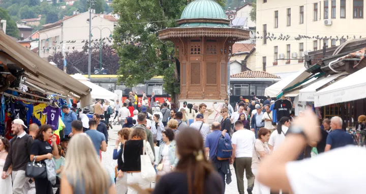 Baščaršija uoci zadnjeg dana Sarajevo Film Festivala/Damir Deljo
