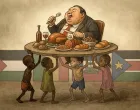 Vizual za kolumnu Pavla Mijovića, gaza, igre gladi/Stefan Komljenović/Stefan Komljenović
