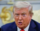 U.S. President Donald Trump attends a meeting with South Korean President Lee Jae Myung (not pictured) at the Oval Office, at the White House, in Washington, D.C., U.S., August 25, 2025. REUTERS/Brian Snyder/Brian Snyder