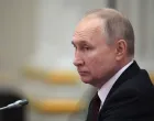 epa10378674 Russian President Vladimir Putin attends an informal summit of the Commonwealth of Independent States (CIS) in St. Petersburg, Russia, 26 December 2022. An informal meeting of the leaders of the CIS countries will be held on December 26-27 at the Boris Yeltsin Presidential Library in St. Petersburg. It is attended by President of Azerbaijan Ilham Aliyev, Prime Minister of Armenia Nikol Pashinyan, President of Belarus Alexander Lukashenko, President of Kazakhstan Kassym-Jomart Tokayev, President of Kyrgyzstan Sadyr Japarov, President of Tajikistan Emomali Rahmon, President of Turkmenistan Serdar Berdimuhamedov and President of Uzbekistan Shavkat Mirziyoyev. According to Vladimir Putin, cooperation between the CIS countries is proceeding successfully, by the end of the year the trade turnover should reach 100 billion USD. EPA/ALEXEI DANICHEV/SPUTNIK/KREMLIN POOL MANDATORY CREDIT/Alexei Danichev/sputnik/kremlin Pool