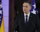 Prijem u Viječnici povodom Dana Nazavisnosti BiH.Presjedavajući Predsjedništva Bih Željko Komšić i član Predsjedništva BiH Denis Bećirović/Senad Gubelić