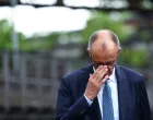 German Chancellor Friedrich Merz visits the UNESCO World Heritage Voelklingen Ironworks (Voelklinger Huette) in Voelklingen, Germany, August 1, 2025. REUTERS/Thilo Schmuelgen/Thilo Schmuelgen