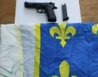 Pištolj i zastava Republike BiH/Mup Rs